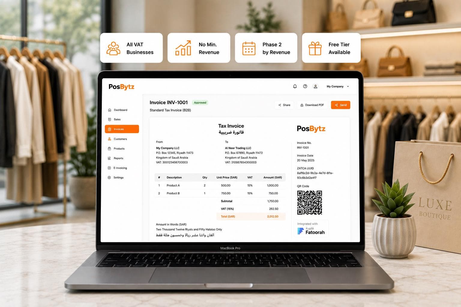 ZATCA e-invoicing compliance requirements for VAT-registered businesses in Saudi Arabia
