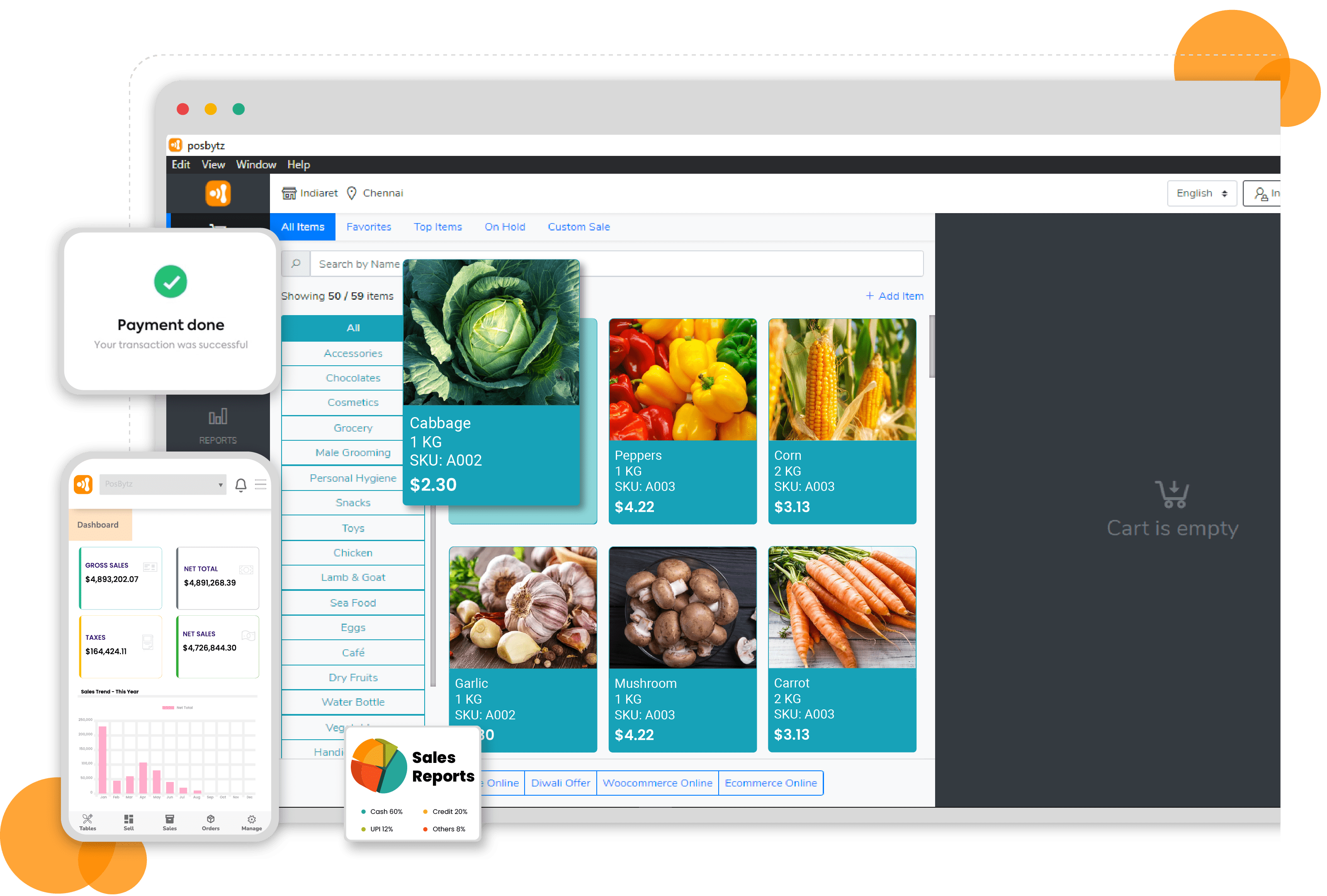 POS software for Vegetable shop