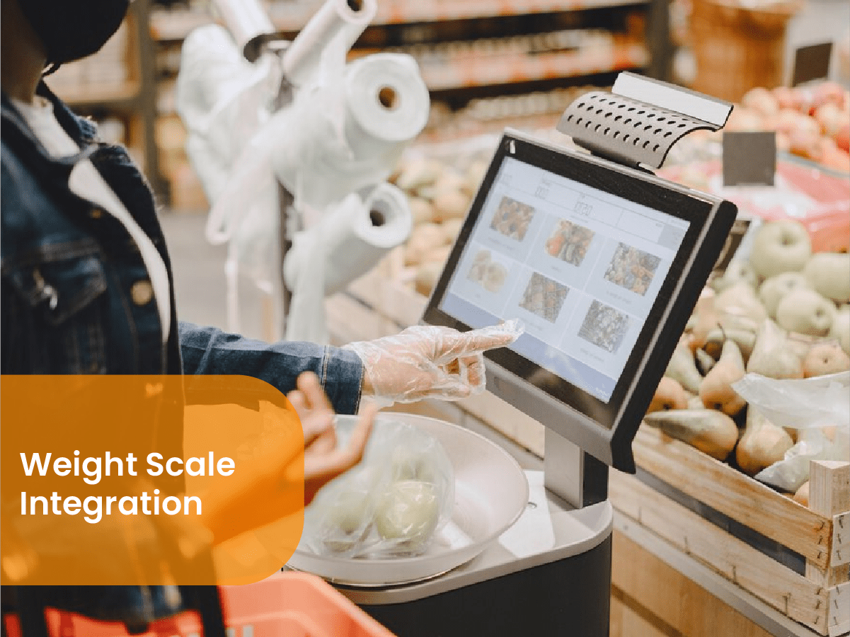 Vegetable POS software with weighing scale