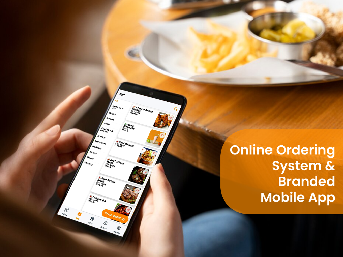 Online ordering system for Cloud kitchen